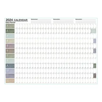 Настенный календарь на 2024 год Ежемесячный Большой настенный календарь с января по декабрь 2024 года 29x20 дюймов 12 Месячный календарь Календари на 2024 год Ежегодные