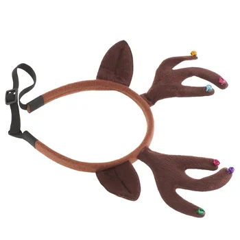 Рождественская повязка на голову для домашних животных Аксессуары для вечеринки с собаками Плюшевая шапка для щенка для косплея