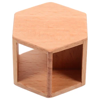 Мебель для кукольного домика Деревянный чайный столик Модель Миниатюрного деревянного журнального столика Декор Реквизит для фотосессии