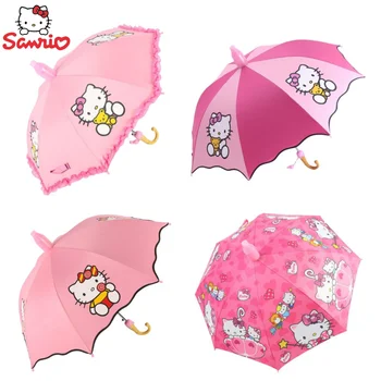Sanrio новый анимационный периферийный мультфильм kawaii cute Hello Kitty детский зонт от солнца креативный подарок в виде зонтика оптом