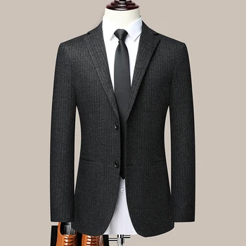 Новый мужской Высококачественный Модный Деловой Банкетный Свадебный Эластичный повседневный маленький костюм Мужской пиджак Young Slim Single Suit Jacket