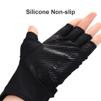 Силиконовые солнцезащитные перчатки для лазания по горам, нескользящие рукавицы, перчатки на полпальца, мужские эластичные перчатки, перчатки Ice Silk
