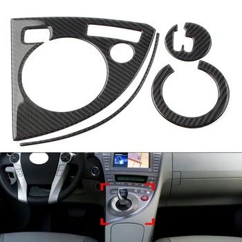 4 шт. Отделка панели переключения передач центральной консоли автомобиля Только для Toyota Prius 2012 2013 2014 2015 LHD