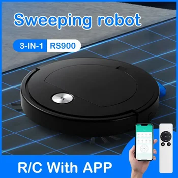 Приложение Дистанционного Управления Smart Sweeping Robot 3 в 1 Для Подметания и перетаскивания всасывающего Домашнего Электрического Робота-Пылесоса, Робота-Подметальщика и Швабры