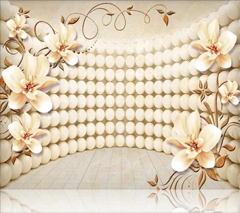 обои wellyu на заказ papel de parede 3D шар цветок стереоскопическое расширение пространства фон настенная живопись behang tapety