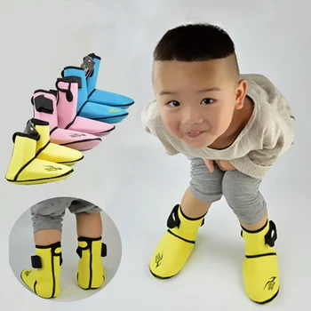 Детская обувь для подводного плавания из неопрена толщиной 3 мм, ласты для подводного плавания, Носки, детские пляжные защитные ботинки для ног, сохраняющие тепло при зимнем плавании