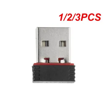 1/2/3ШТ USB Mini 150 Мбит/с Беспроводной адаптер Wi-Fi, Сетевая карта приема-передачи Wi-Fi для настольного ПК