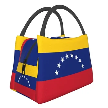 Сумки для ланча с флагом Венесуэлы, изготовленные на заказ, Женские ланч-боксы-холодильники с теплоизоляцией для работы, сумка для хранения Pinic или Travel Fruit Fresh