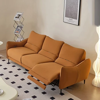 Простота Электрического раскладного дивана Для гостиной Эластичная Губка Декоративное кресло Растяжка Многофункциональная мебель для дома