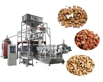 Промышленная машина для экструдирования кормов для домашних животных Машина для переработки кормов для домашних животных с производственной линией, сертифицированной CE