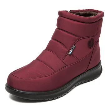 Женские зимние теплые зимние ботинки для отдыха, зимняя теплая обувь, подходящая для прогулок по магазинам