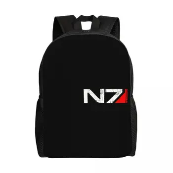 Mass Effect N7 Armor Дорожный рюкзак для мужчин и женщин Школьный ноутбук Сумка для книг Alliance Military Видеоигры Студенческий рюкзак для студентов Сумки