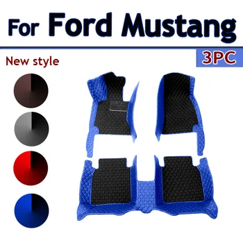 Автомобильные коврики для Ford Mustang 2015-2022 2016 17 18 19 20 21 Автомобильные накладки для ног на заказ автомобильные ковровые покрытия аксессуары для интерьера