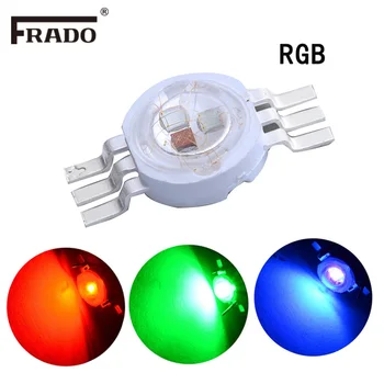 Мощный светодиодный чип 3 Вт RGB LED COB бусины Лампа мощностью 3 Вт 6-контактный полноцветный красный Зеленый синий для самодельного светодиодного прожектора Прожектор