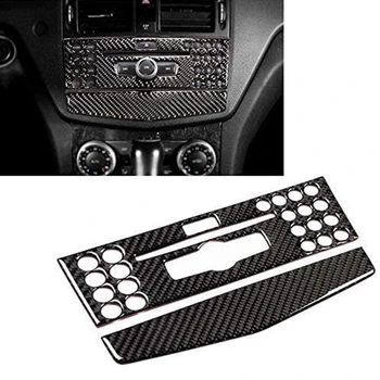Навигационная панель центральной консоли автомобиля, крышка панели кондиционирования воздуха, крышка панели управления CD для Mercedes-Benz W204 2007-2010