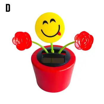 Модная игрушка-танцующий цветок на солнечной энергии для офисного стола и декора автомобиля (дополнительный стиль)