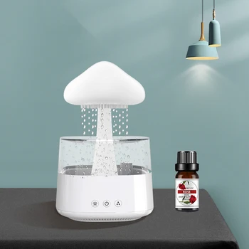 Светодиодные лампы Дождевое облако Капли Воды Увлажнитель воздуха Диффузор Эфирное масло Ультразвуковой USB Ароматический Парфюмерный Спрей для спальни Автомобиля