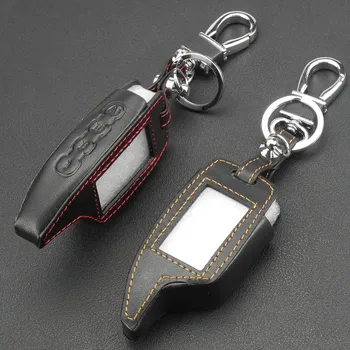 Кожаный чехол для ключей jingyuqin Чехол для Scher Khan Magicar 5 6 M5 M6 4 кнопки дистанционного ключа автомобиля Протектор