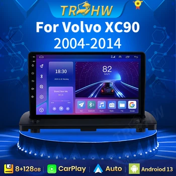 Для Volvo XC90 2004-2014 4G Автомобильный мультимедийный GPS 2din автомагнитола Беспроводной CarPlay Android автомагнитола