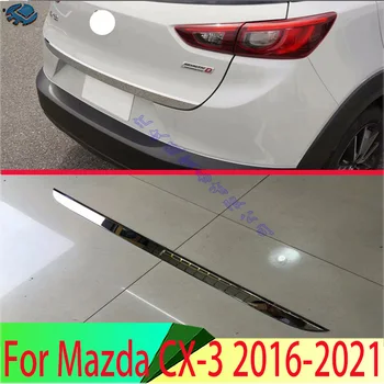 Для Mazda CX-3 2016-2021 ABS Хромированная накладка на задние ворота, молдинг заднего багажника, рамка для укладки, наклейка для украшения