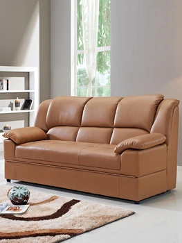 Офисный диван-кровать для хранения вещей, складной для сидения и лежания, многоцелевое хранилище, деловой кожаный диван-кровать