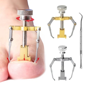Медицинский набор скоб для коррекции вросших ногтей на ногах Профессиональный уход за ногтями на пальцах ног, Педикюр, Маникюрная Машинка для стрижки, Средство для восстановления Корректора