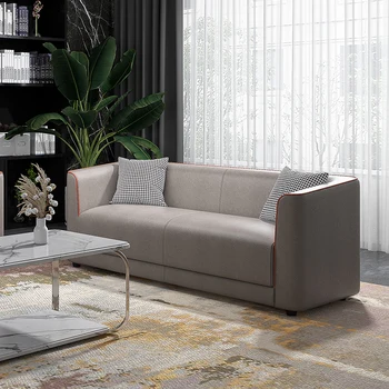 Офисный диван для гостиной Спальня Современный расслабляющий Скандинавский Большой Раскладной диван 3 Местный Двухместный Белый Divano Soggiorno Библиотечная мебель