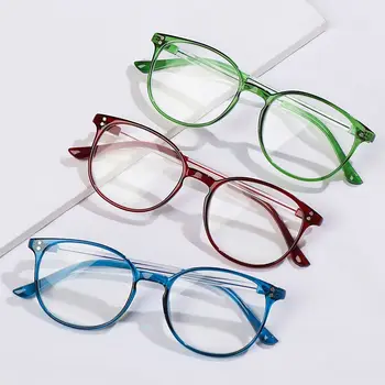 Очки для чтения + 1,00 ~ + 4,00 Очки для дальнозоркости в оправе для ПК Сверхлегкие портативные очки высокой четкости