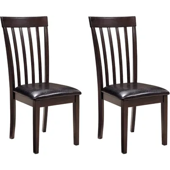 Набор из 2 обеденных стульев Дизайн Ashley Hammis Обеденный стул с откидной спинкой Стулья для кухни Темно-коричневая мебель Стол для дома