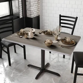 Прямоугольный стол с реверсивной столешницей из ламината, Роскошный обеденный стол, кухонные стулья, Деревянная Столовая Мебель для дома