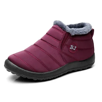 2023 Пары Нескользящих водонепроницаемых хлопчатобумажных ботинок из ткани для зонтика, зимние ботинки, женская зимняя хлопчатобумажная обувь, женские ботинки
