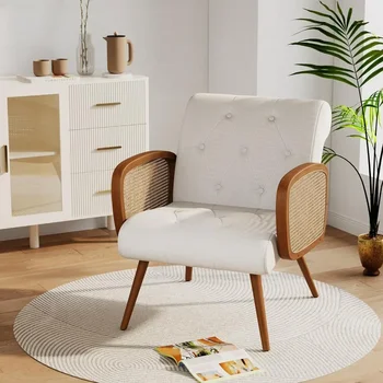 Кресло, стулья для гостиной, современное клубное кресло с откидной спинкой, диван для приема гостей, удобный односпальный диван для спальни-Ivory Lounge