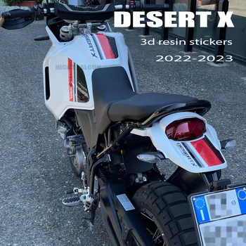 Для Ducati DesertX Desert X 2022 2023 Аксессуары для мотоциклов 3D гелевая наклейка из эпоксидной смолы Комплект защиты бака