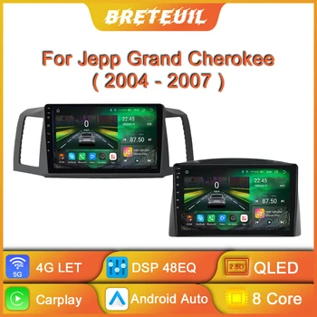 Автомагнитола Android для JEEP Grand Cherokee 2004 2005 2006 2007 Мультимедийный плеер GPS Навигация Carplay Сенсорный экран Авто Стерео