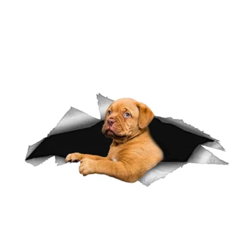 Индивидуальная Наклейка на автомобиль Dogue De Bordeaux Dog 3D Винил для домашних Животных Водонепроницаемые Качественные Аксессуары Для автомобильных Окон Декоративный ПВХ 13 см X 4,8 см