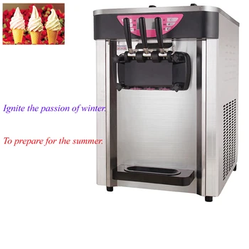 Новая машина для приготовления мягкого мороженого из нержавеющей стали с 3 вкусами 2100 Вт