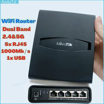 Двойная параллельная точка доступа MikroTik 2,4/5 ГГц MikroTik WiFi AP hAP ac lite TC Домашняя Точка доступа RB952Ui-5ac2nD-TC Маршрутизатор ROS