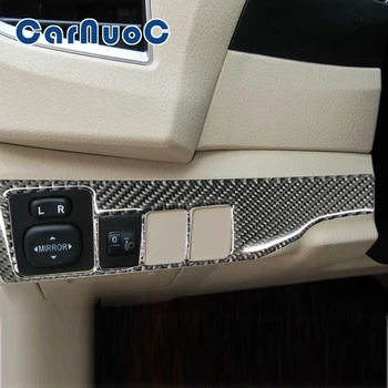 Автомобильная наклейка для Toyota Corolla 2014-2018 Декоративные Аксессуары для панели переключателя фар, Молдинг интерьера из углеродного волокна