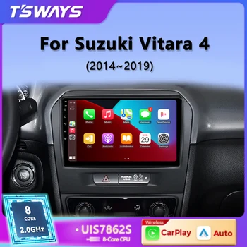 Tsways Автомобильное Радио Беспроводной CarPlay Android Auto Для Suzuki Vitara 4 2014-2019 4G Мультимедийный плеер GPS 2 Din Авторадио