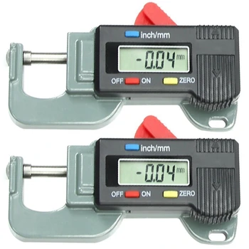 2X Портативный Точный Цифровой Толщиномер Измеритель металла Тестер микрометр от 0 до 12,7 мм