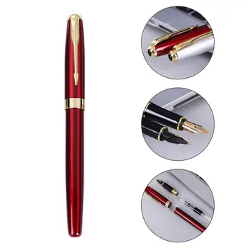Высококачественная металлическая ручка, элегантная утонченная ручка, Элегантная металлическая деловая ручка с удобным захватом, гладкое письмо, Прочный офисный