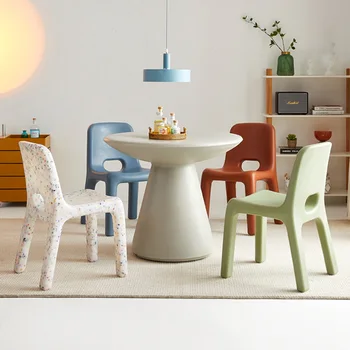 Пластиковый стол в скандинавском стиле, обеденные стулья, комод, Табурет, Ресторанные обеденные стулья, легкая домашняя мебель Sedie YX50DC