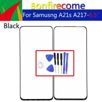 Внешний экран для Samsung Galaxy A21s Передняя Сенсорная панель Для SM-A217F, SM-A217M, SM-A217N Замена внешнего стекла ЖК-дисплея