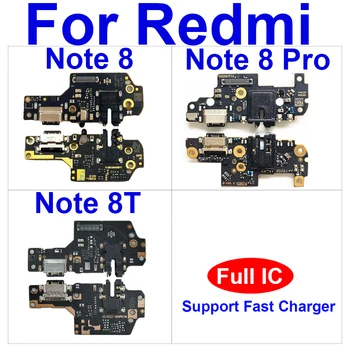 Для Xiaomi Redmi Note 8 Note 8T Note 8Pro USB-док-станция для зарядки USB-зарядное устройство USB-порт Гибкий кабель Запасные части