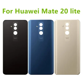 Для Huawei Mate 20 lite задняя крышка батарейного отсека Чехол для huawei mate 20 lite Стеклянная крышка батарейного отсека дверь Задняя крышка корпуса Mate 20 Lite