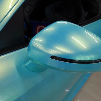 Защита краски для автомобиля из углеродного волокна Magic Gold Ice Blue