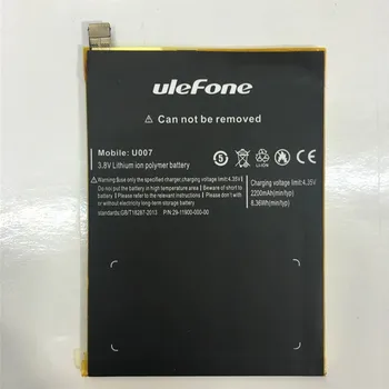 Аккумулятор Ulefone U007 2200 мАч, Высококачественная резервная батарея для смартфона Ulefone U007