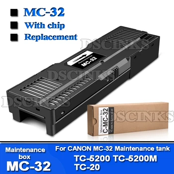 Блок технического обслуживания MC-32 для Canon TC-5200 TC-5200M TC-20 TC5200 TC5200M TC20 Резервуар для отработанных чернил принтера