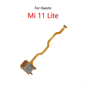 5 шт./лот для Xiaomi Mi 11 Lite 5G Слот для SIM-карты, держатель, слот для лотка, Гнездо для считывания, гибкий кабель