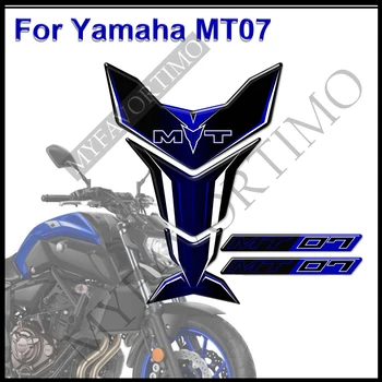 MT07 MT 07 Для Yamaha Наклейки Бак Накладка Мотоцикл Защита Колена Обтекатель Эмблема Значок Защита Логотипа 2017 2018 2019 2020